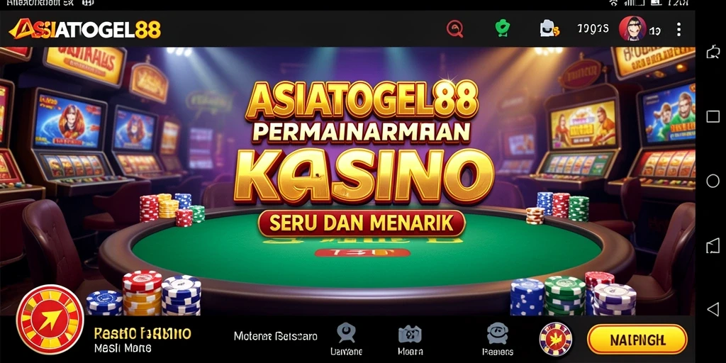 Tampilan menawan gameplay Kasino di ASIATOGEL88.