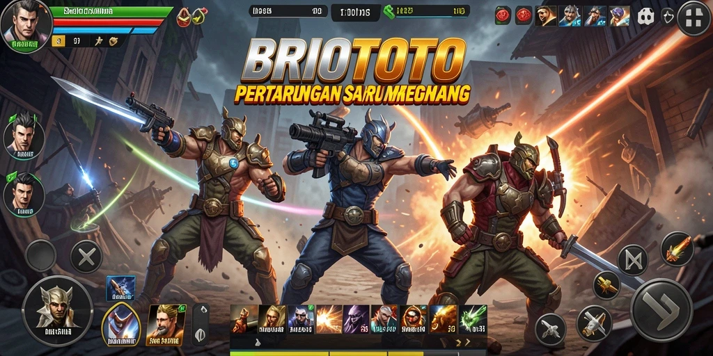Tampilan aksi mendebarkan dalam game BRIOTOTO.