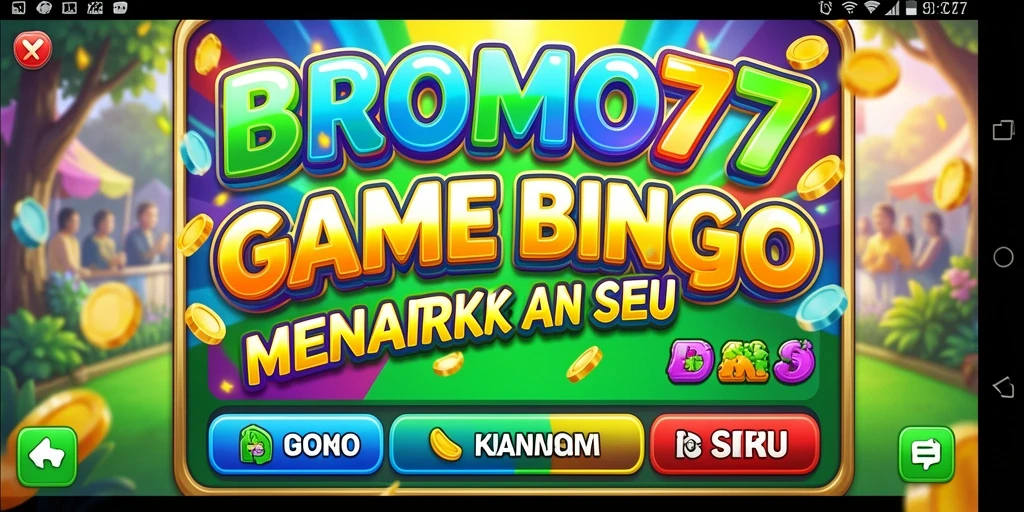 Tampilan gameplay seru dan interaktif dari BROMO77 Bingo.