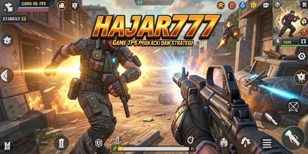 Tangkapan layar menunjukkan aksi mendebarkan dalam gameplay TPS.