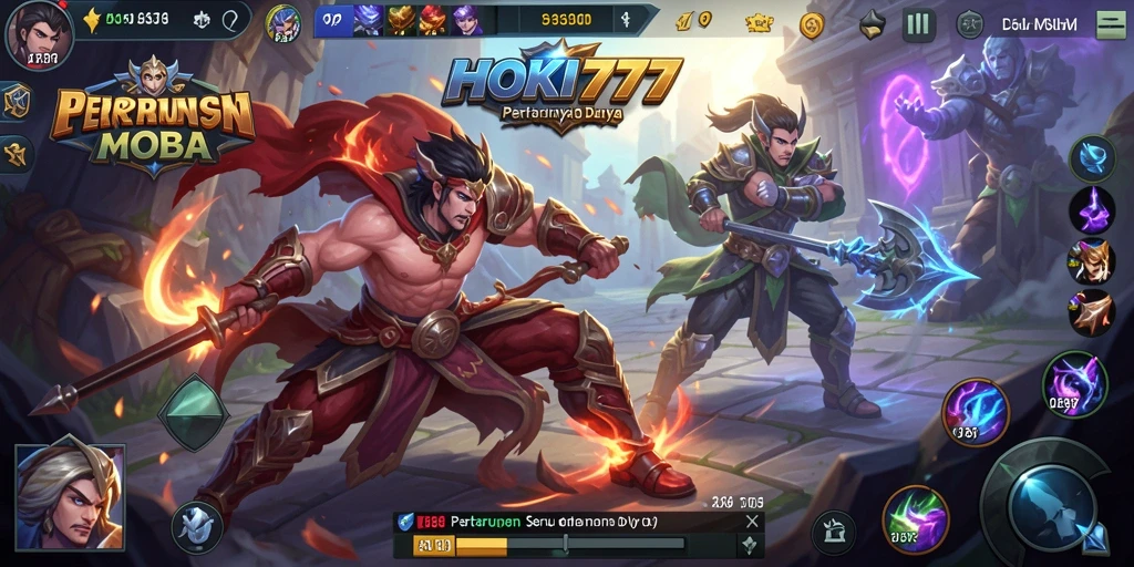 Tampilan gameplay seru dari HOKI777 dalam pertarungan sengit.