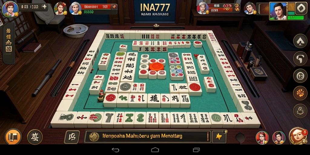 Screenshot gameplay INA777 menampilkan pengalaman Mahjong yang menarik.