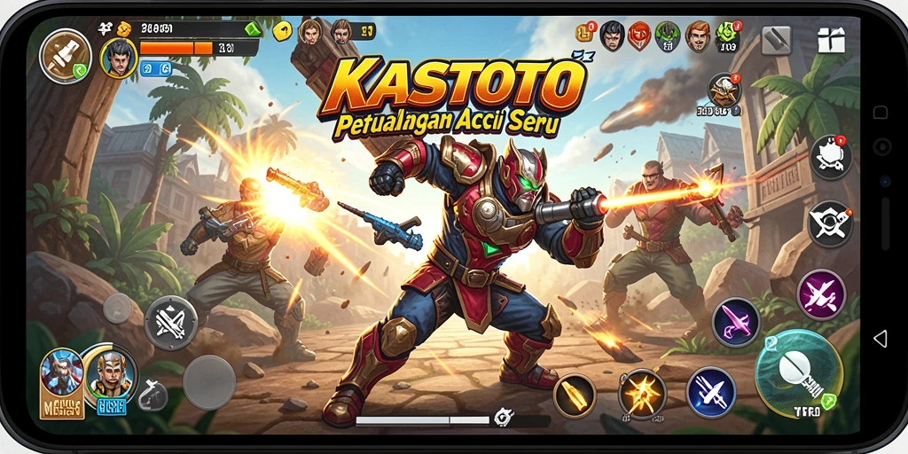 Tangkapan layar menampilkan aksi mendebarkan dalam KASTOTO.