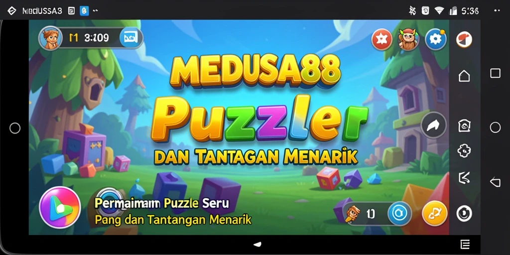 Tampilan gameplay <strong>MEDUSA88</strong> yang menantang dan memukau.