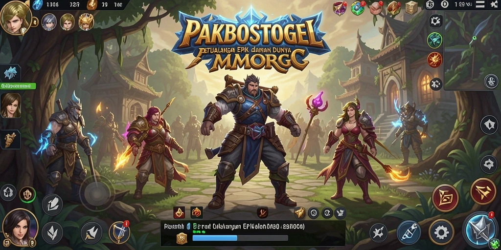 Gameplay seru dari PAKBOSTOGEL menunjukkan pertarungan epik antara karakter di dunia fantastis.
