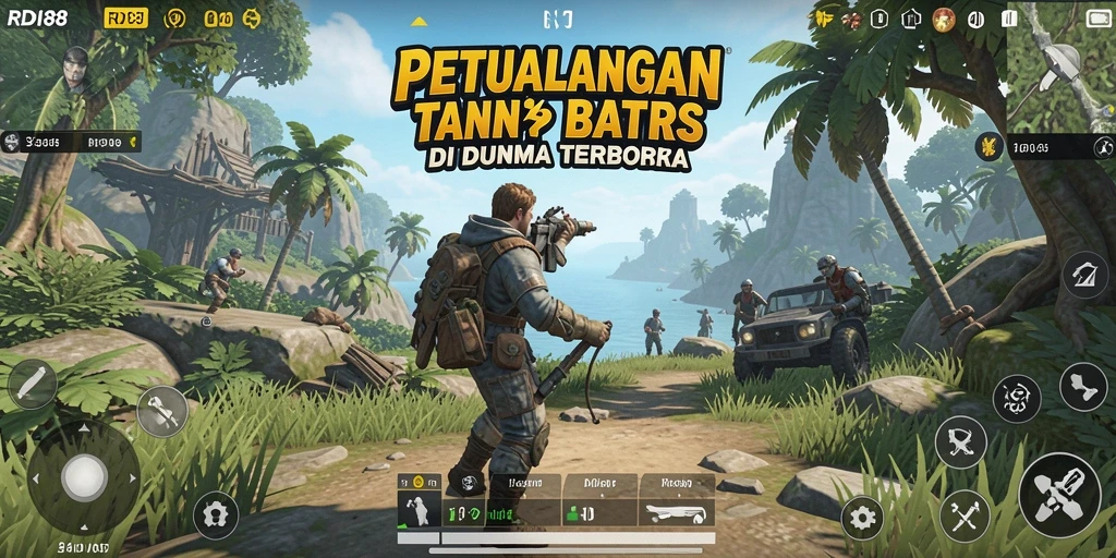 Gameplay seru RDI88 dalam dunia terbuka yang luas.