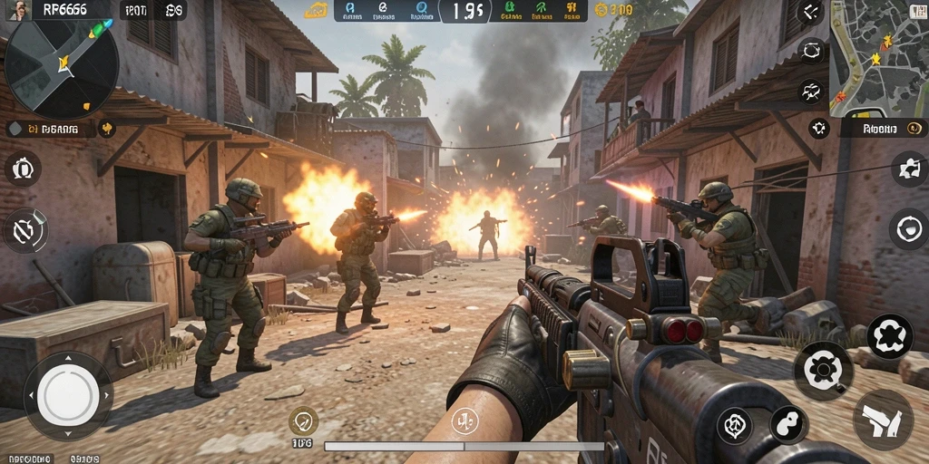 Gameplay seru dalam pertempuran TPS RR666.