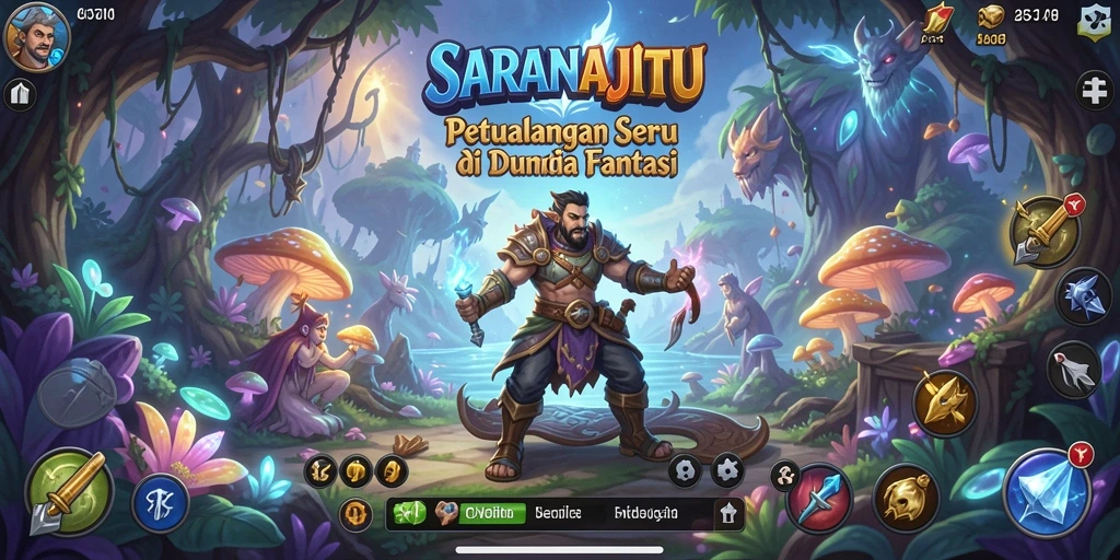 Tampilkan gameplay seru di dunia petualangan SARANAJITU.