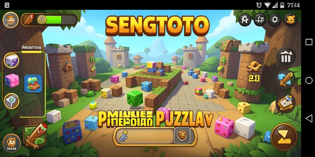 Screenshot gameplay SENGTOTO menunjukkan momen seru menyelesaikan teka-teki.