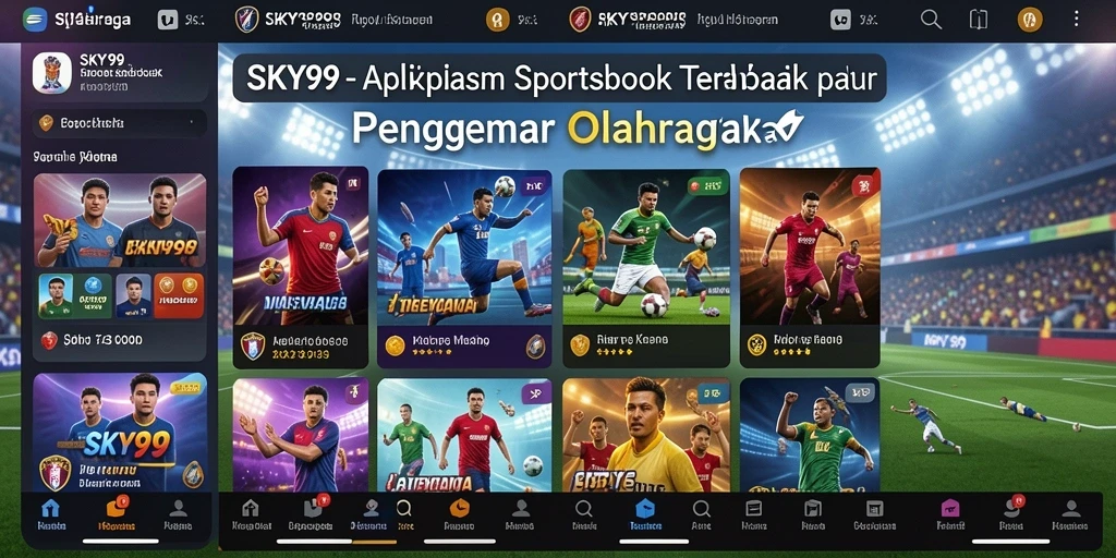 Screenshot dari gameplay <strong>SKY99</strong> yang menunjukkan berbagai opsi taruhan olahraga.