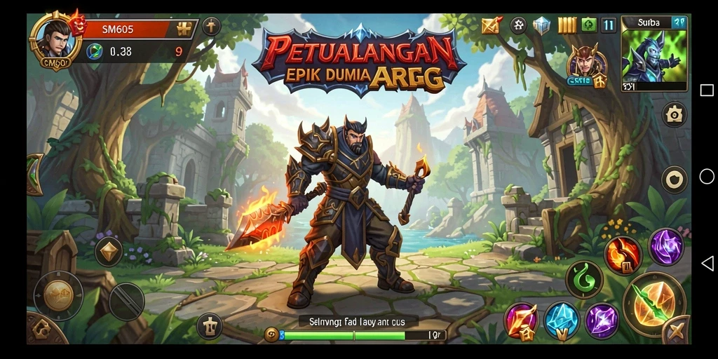 Gameplay SM605 yang seru dan mendebarkan dalam gaya ARPG.
